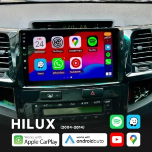 Toyota Hilux 2005-2014 - Head Unit Replacement: Radio Infotainment System with Wired & Wireless Apple CarPlay and Android Auto Compatibility