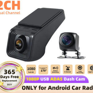 Dash Camera 1080p Dual-Channel, Front & rear, no parking mode