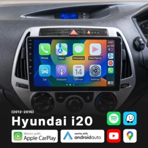 Hyundai i20 (2012-2015) - Head Unit Replacement: Radio Infotainment System with Wired & Wireless Apple CarPlay and Android Auto Compatibility