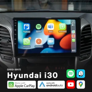Hyundai i30 (2013-2017) - Head Unit Replacement: Radio Infotainment System with Wired & Wireless Apple CarPlay and Android Auto Compatibility