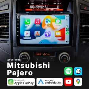 Mitsubishi Pajero (2006-2020) - Head Unit Replacement: Radio Infotainment System with Wired & Wireless Apple CarPlay and Android Auto Compatibility