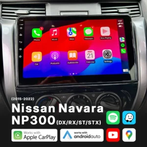 Nissan Navara NP300 (DX/RX/ST/STX) (2015-2022) - Head Unit Replacement: Radio Infotainment System with Wired & Wireless Apple CarPlay and Android Auto Compatibility