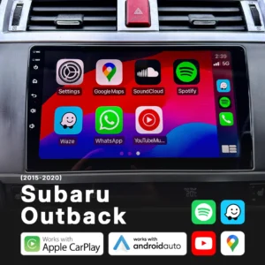 Subaru Outback (2015-2020) - Head Unit Replacement: Radio Infotainment System with Wired & Wireless Apple CarPlay and Android Auto Compatibility