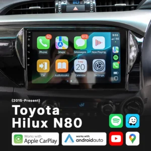 Toyota Hilux 2015-Present - Head Unit Replacement: Radio Infotainment System with Wired & Wireless Apple CarPlay and Android Auto Compatibility