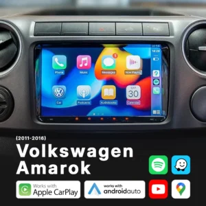 Volkswagen Amarok (2011-2016) - Head Unit Replacement: Radio Infotainment System with Wired & Wireless Apple CarPlay and Android Auto Compatibility