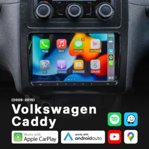 Volkswagen Caddy (2005-2015) - Head Unit Replacement: Radio Infotainment System with Wired & Wireless Apple CarPlay and Android Auto Compatibility