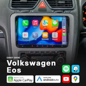 Volkswagen Eos (2007-2014) - Head Unit Replacement: Radio Infotainment System with Wired & Wireless Apple CarPlay and Android Auto Compatibility