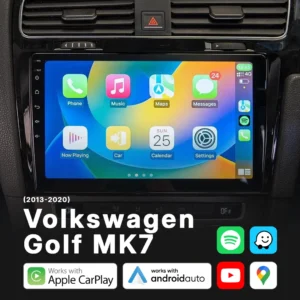 Volkswagen Golf MK7 2013-2020 - Head Unit Replacement: Radio Infotainment System with Wired & Wireless Apple CarPlay and Android Auto Compatibility